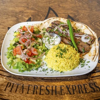 Kafta Kabob Platter (2) Skewers